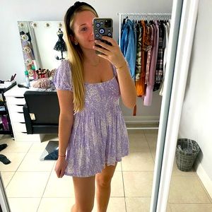 Lavender Romper Sundress